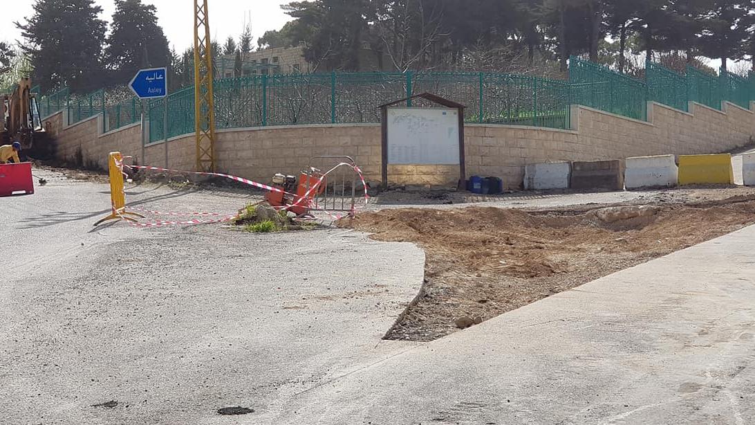 بلدية عاليه تُطلق خطة تأهيل المداخل بدءاً من حي الوطى