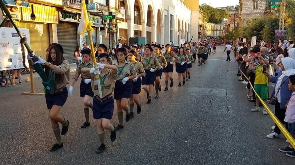 The opening of the Lebanese Scout Festival in Aley