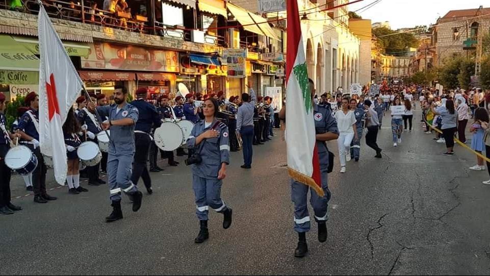 The opening of the Lebanese Scout Festival in Aley