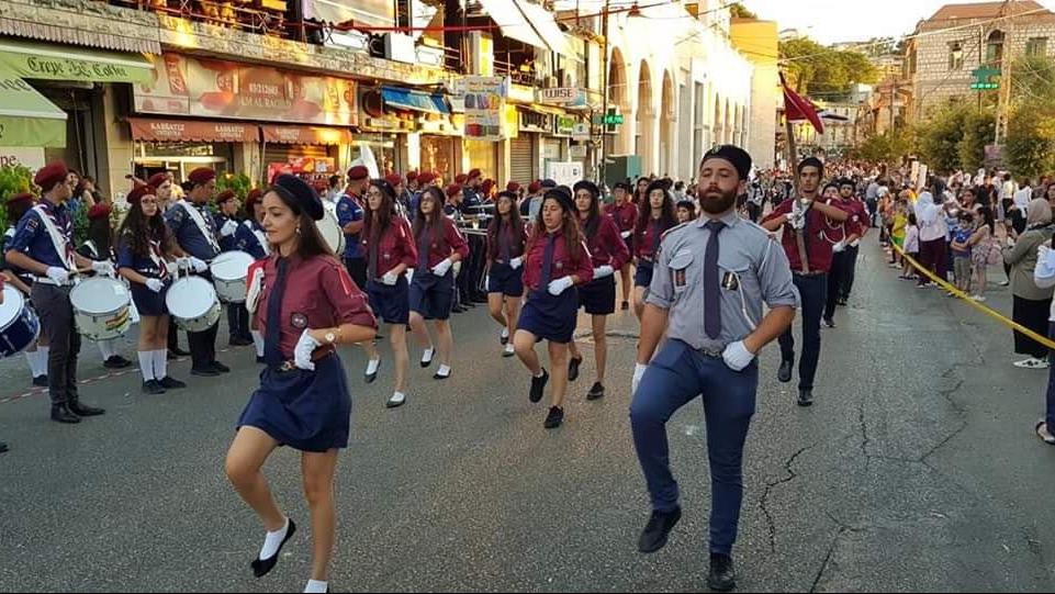 The opening of the Lebanese Scout Festival in Aley