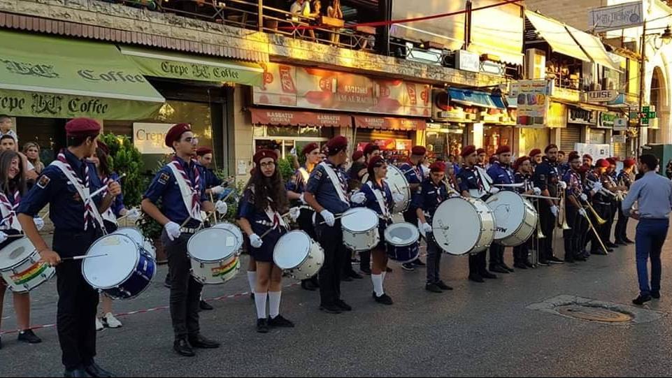 The opening of the Lebanese Scout Festival in Aley