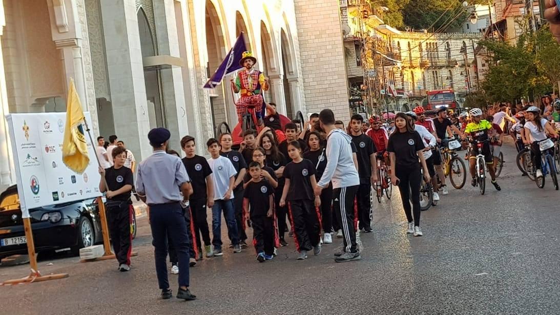 The opening of the Lebanese Scout Festival in Aley