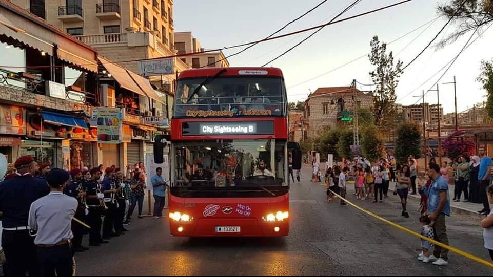 The opening of the Lebanese Scout Festival in Aley