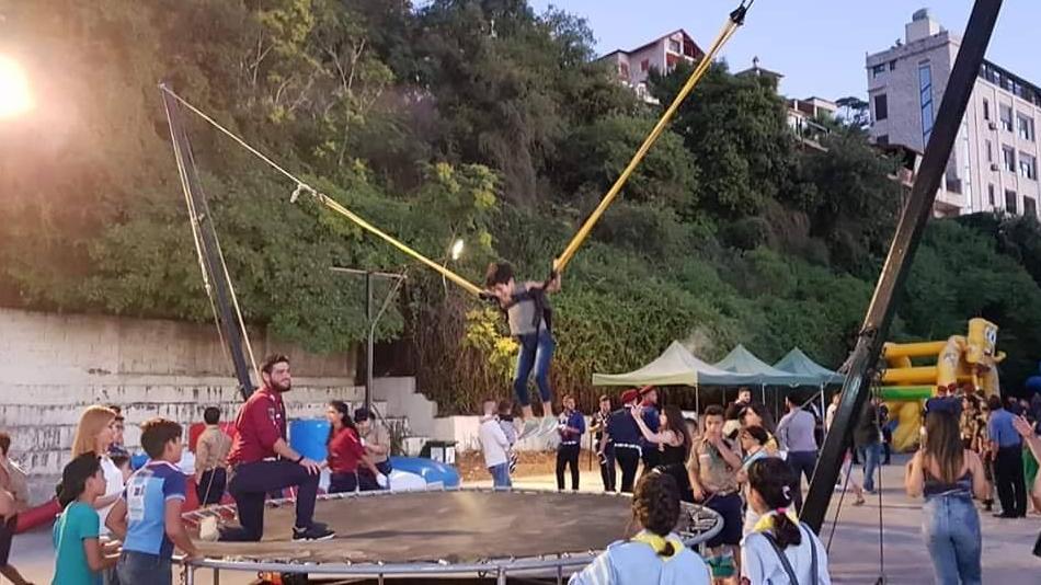 The opening of the Lebanese Scout Festival in Aley