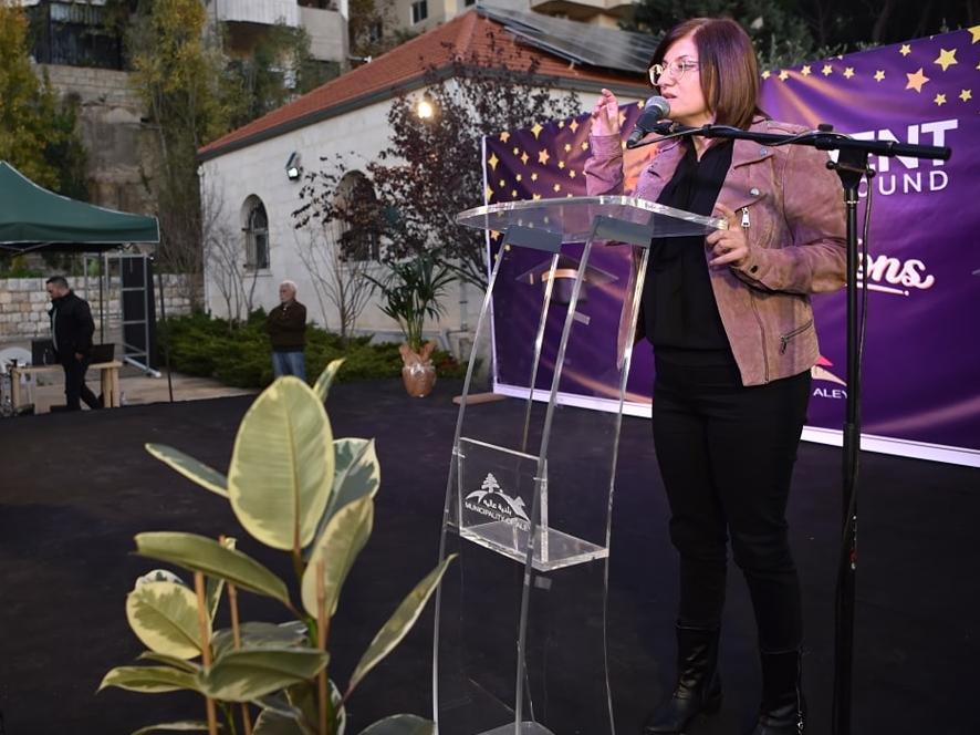 Graduation ceremony for 80 female students from the MOTG Digital Academy at  Aley Municipal Cultural Center