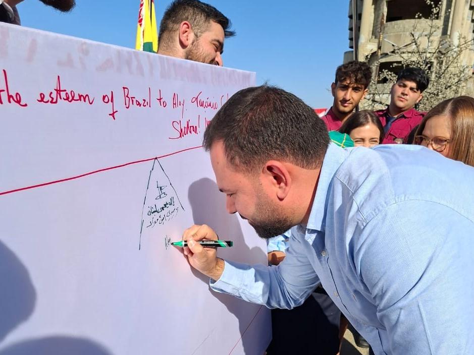 زيارة سفير البرازيل في لبنان تارسيسيو كوستا وعقيلته مدينة عاليه